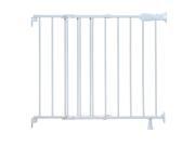 Summer Infant 29 42 inch Slide and Lock Top Of Stairs Metal Gate White