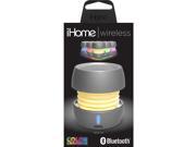 iHome iBT73 Color Changing Bluetooth Mini Speaker Grey