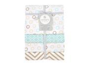 Carter s Taupe Dots 4pk Receiving Blanket