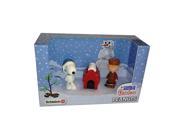Schleich Peanuts Christmas Scenery Pack