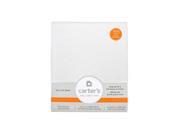 Carter s Solid Knit Fitted Sheet White