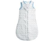 SwaddleDesigns zzZipMe Sack with 2 Way Zipper Microp Pastel Blue 12 18 mo