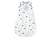 SwaddleDesigns zzZipMe Sack with 2 Way Zipper Cotton Wea True Blue 3 6 mo