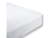 SwaddleDesigns Cotton Fitted Crib Sheet Mama and Baby Chickies Blue