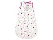 SwaddleDesigns zzZipMe Sack with 2 Way Zipper Cotton W Very Berry 6 12 mo