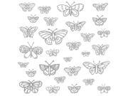 Glitter Butterflies Peel and Stick Wall Decals