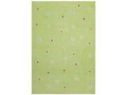St Croix Trading Company Carousel Green Dots 4x6 Area Rug
