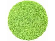 St. Croix Trading Company Chenille Shag 3 x 3 foot Round Area Rug Green