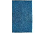 St. Croix Trading Company Chenille Shag 4 x 6 foot Area Rug Blue