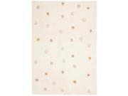 St. Croix Trading Company Dots 30 x 50 inch Area Rug White