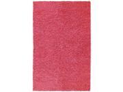 St. Croix Trading Company Pink Chenille Shag foot Area Rug 4 x 6