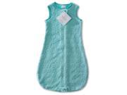 SwaddleDesigns zzZipMe Sack with 2 Way Zipper Microplus Turquoise 6 12 mo
