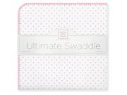 SwaddleDesigns Ultimate Swaddle Blanket Pink Polka Dots