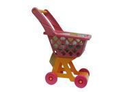 Just Like Home Shopping Cart with 20 Food Boxes Pink Orange