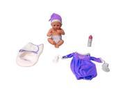 You Me 12 inch Newborn Baby Doll in Sleepwear Purple