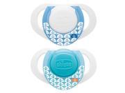 Chicco Deco Shield 0 Month Pacifier 2 Pack Blue