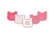 Luvable Friends 5 Pack Drooler Bibs Sugar and Spice