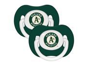 Baby Fanatic Pacifier 2 Pack Oakland Athletics