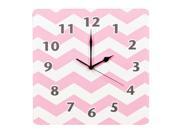 Trend Lab Pink Sky Chevron Wall Clock