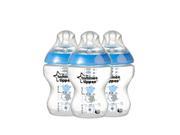 Tommee Tippee Closer to Nature Decorated 9 Ounce Bottle 3 Pack Boys