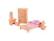 PlanToys Wooden Dollhouse Bedroom Classic