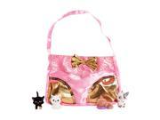 Kitty in My Pocket Purse with 4 Charm Kitty Pink