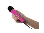 Singing Machine Pink Wired Microphone