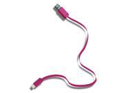 Symtek USB Charge Sync Flat Cable for Android Purple
