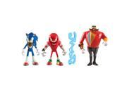 Sonic Boom Diorama 3 Pack 3 inch Action Figure Sonic Knuckles and Egg man