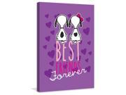 Marmont Hill Best Friends Forever Peanuts Print on Canvas