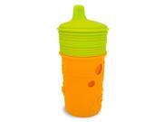 Silikids Siliskin 8 Ounce Glass Training Cup Orange