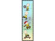 Marmont Charlie Brown Playing Ball Peanuts Print on Canvas Growth Chart