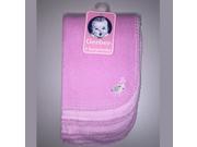 Gerber Girls 6 Pack Pink Terry Burpcloths