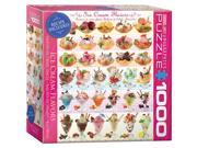 Ice Cream Flavors 1000 Piece Puzzle by Eurographics