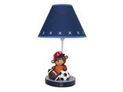 Lambs Ivy Future All Star Blue Red Sports Lamp with Shade and Bulb