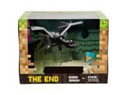 Minecraft The End Set Ender Dragon vs. Steve 2 Pack