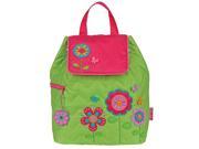 Stephen Joseph Flower 12 Inch Quilted Backpack Green Pink