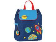 Stephen Joseph Space 12 Inch Quilted Backpack Blue