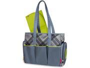 Fisher Price Fastfinder Plaid Tote Grey Lime