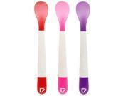 Munchkin Lift 3 Pack Infant Spoons Red Pink Purple
