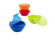 Babies R Us BPA Free 4 Pack Travel Bowls with Lids Boys