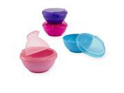 Babies R Us 4 Pack Travel Bowls with Lids Girls