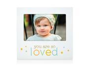 Pearhead White You Are So Loved Wall or Desk Wooden Photo Frame