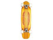 Punisher Skateboards Special Edition Engraved Longboard Skateboard Orange