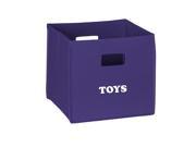 RiverRidge Kids Toys Folding Storage Bin Dark Purple