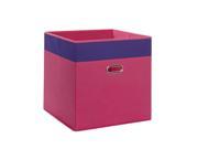 RiverRidge Kids Jumbo 16 x 16 Floor Storage Bin Hot Pink Dark Purple