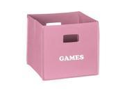 RiverRidge Kids Games Folding Storage Bin Pink