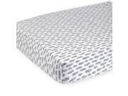 Babies R Us Knit Grey Feather Crib Sheet