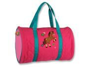 Stephen Joseph Horse Quilted 9 inch Duffle Bag