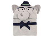 Hudson Baby Boys Animal Face Hooded Towel Elephant